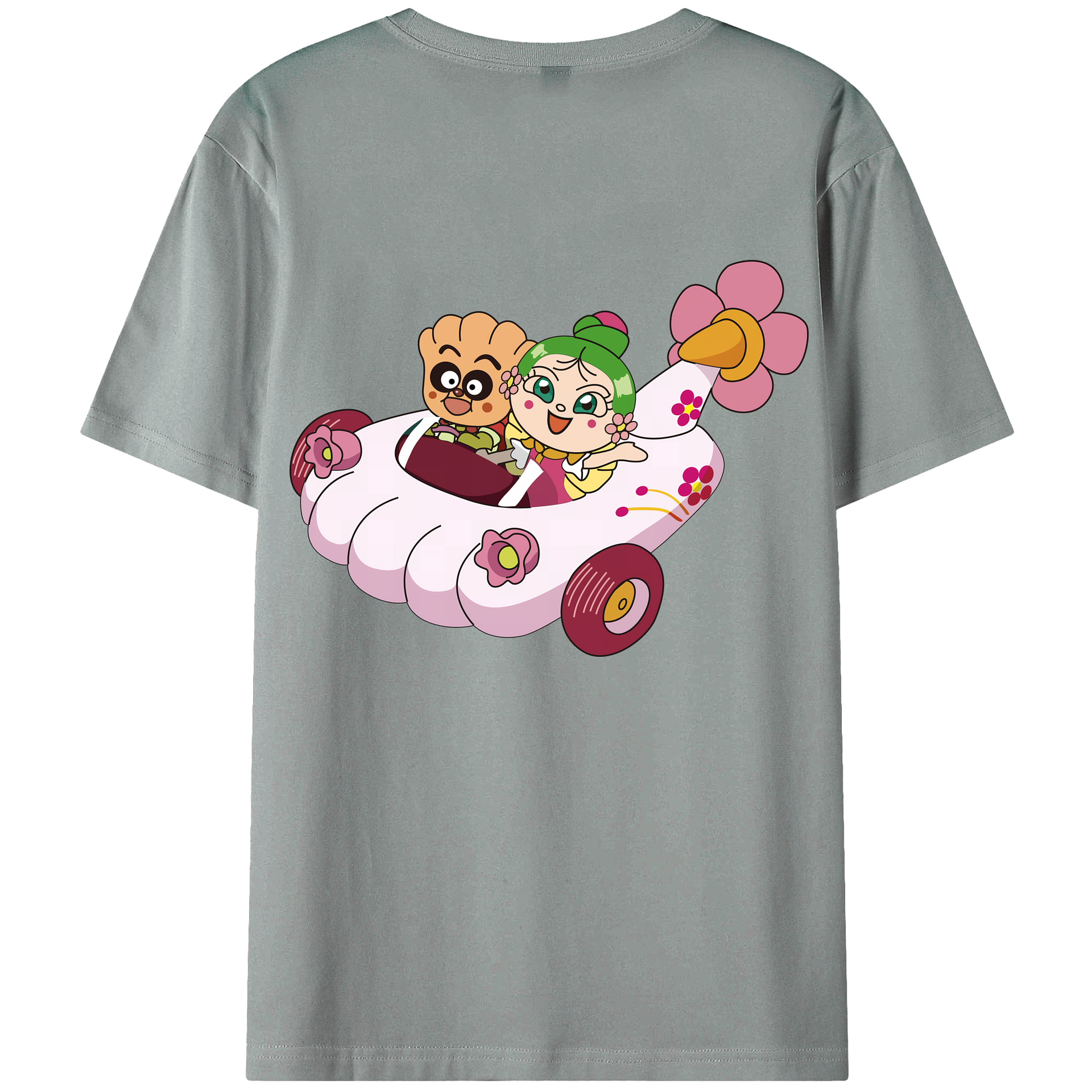 （画像用） アンパンマン Anpanman 綿100％ メンズ半袖Tシャツ（バックプリント） 通気性
